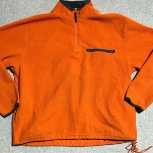 Old Navy Men's Large Orange Half-Zip Sweater